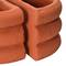 Hello Honey® Terracotta Half Circle Vase Bookends, 2ct.